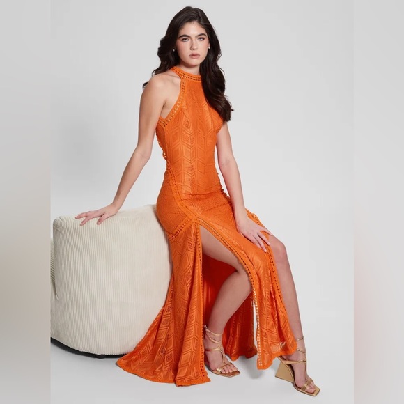 Guess Sunset Maxi Dress S/S 23 NWT - Picture 3 of 5